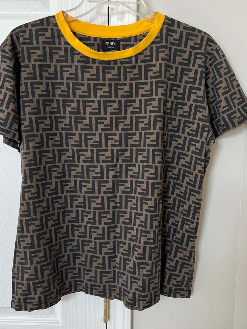 Authentic Fendi FF Monogram Roma Shirt Size Medium